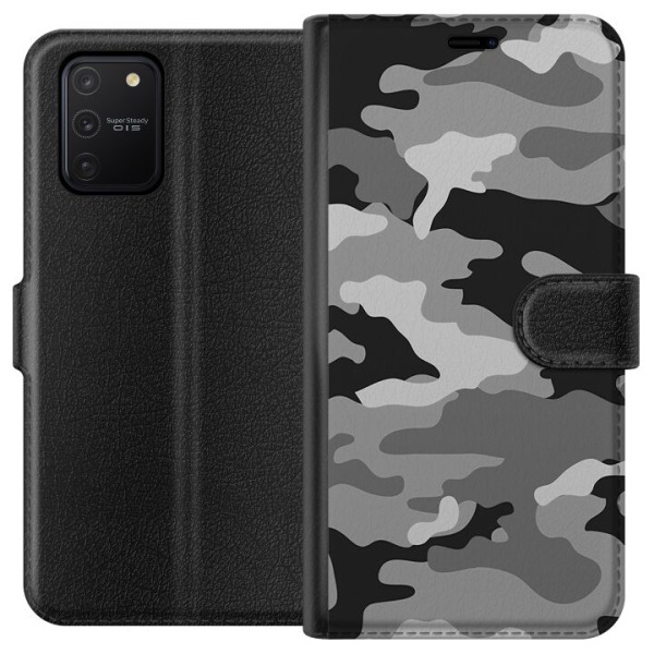 Samsung Galaxy S10 Lite Lompakkokotelo Militääri B/W