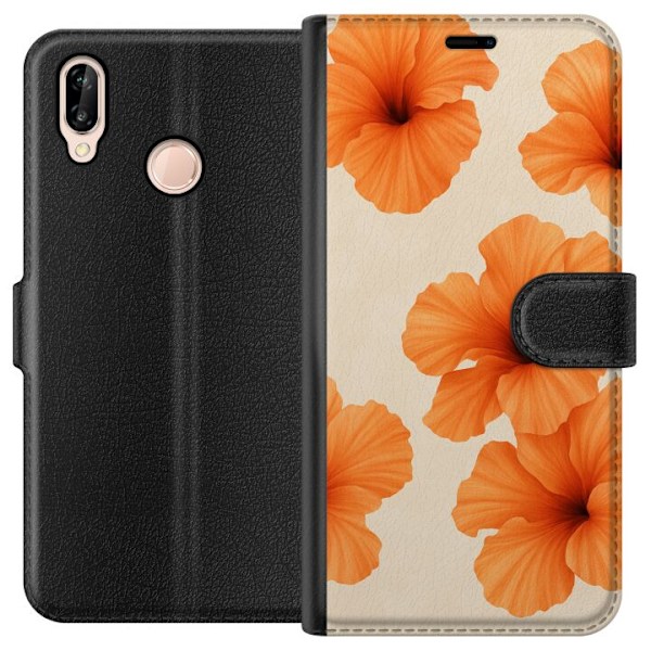 Huawei P20 lite Plånboksfodral Papaya Punch