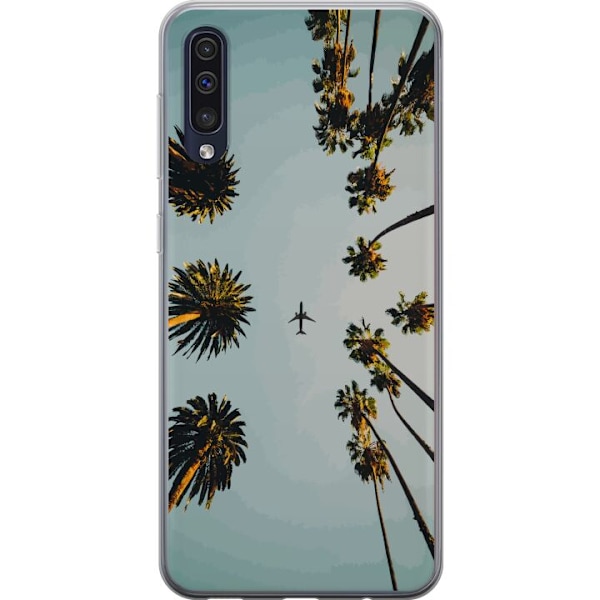 Samsung Galaxy A50 Genomskinligt Skal Sommar, flygplan