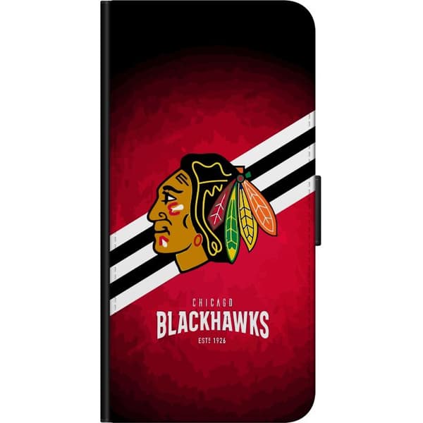 Kompatibel Tegnebogsetui til OnePlus 9 Pro Chicago Blackhawks (NHL)