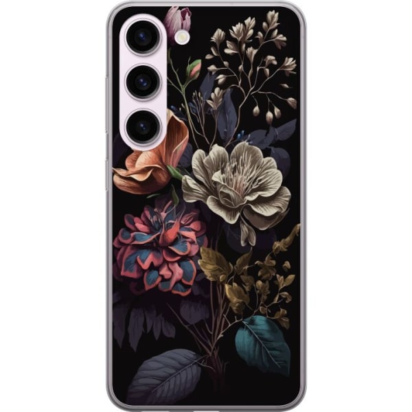 Samsung Galaxy S23 Genomskinligt Skal Blommor