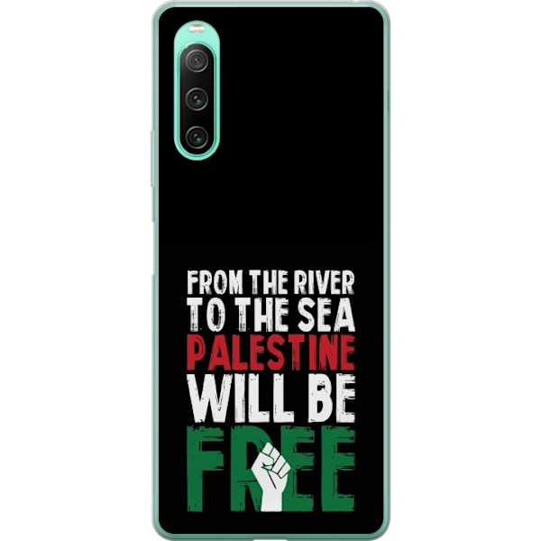 Sony Xperia 10 IV Gennemsigtig cover Fri Palæstina