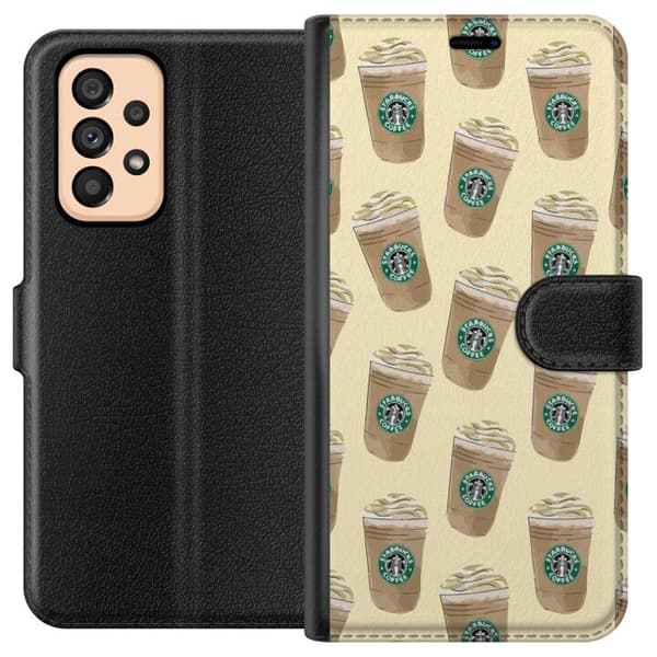 Kompatibelt Lommeboketui til Samsung Galaxy A53 5G Kaffemønster