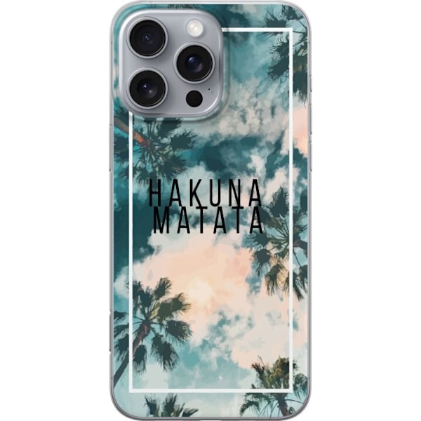 Apple iPhone 16 Pro Max Genomskinligt Skal Hakuna Matata