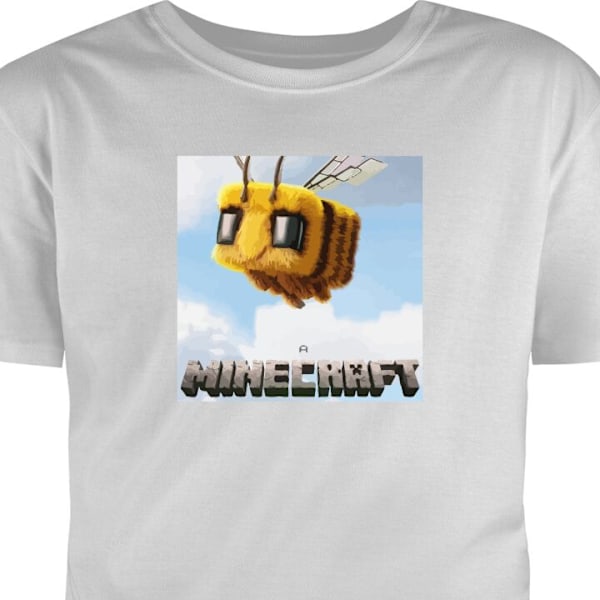 Lasten T-paita | Mukava T-paita Lapsille A Minecraft Movie harmaa 9-11 Vuotta