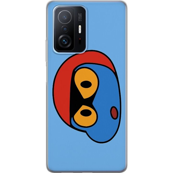 Xiaomi 11T Genomskinligt Skal Bold Bot Head