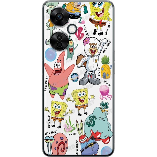 OnePlus Nord CE3 Gennemsigtig cover SpongeBob SquarePants