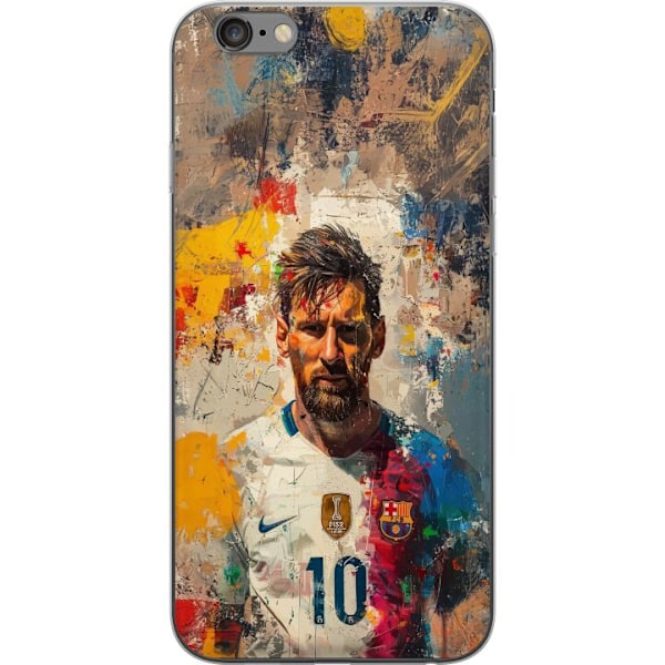 Apple iPhone 6s Plus Läpinäkyvä kuori Messi Art