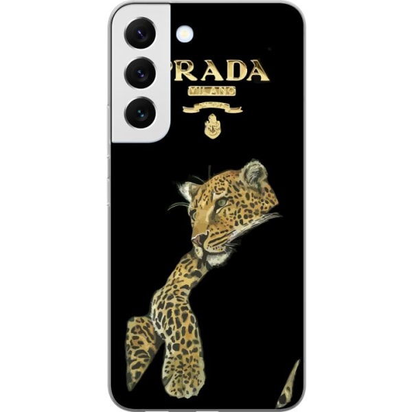 Samsung Galaxy S22+ 5G Läpinäkyvä kuori Prada Leopard