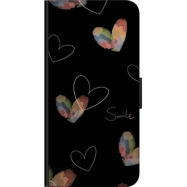 Kompatibelt Lommeboketui til Samsung Galaxy A03s Hjerte