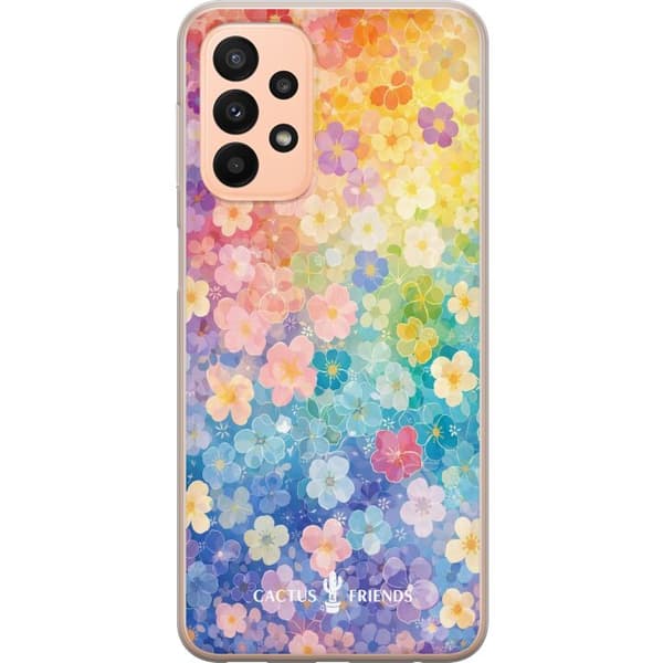 Kompatibelt Mobildeksel til Samsung Galaxy A23 Cactus og venner – RainbowBloom