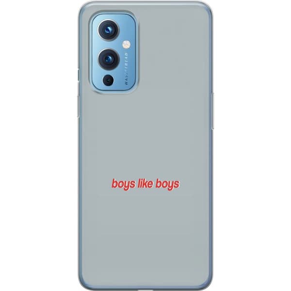 Kompatibelt Mobilskal till OnePlus 9 Boys Like Boys text grå