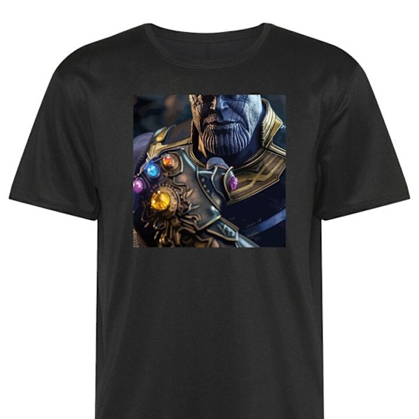 Treeni T-paita | Urheilu T-paita Aikuisille Thanos musta X-Large