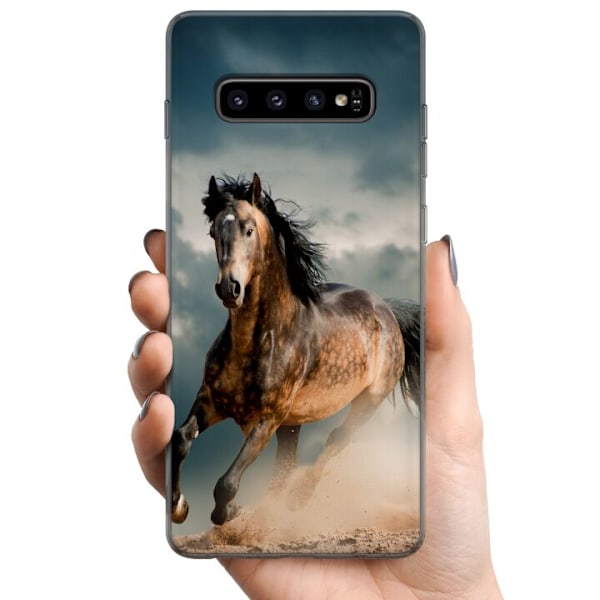 Samsung Galaxy S10 TPU Matkapuhelimen kuori Hevonen