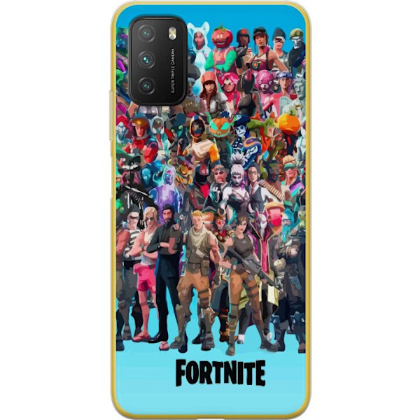 Xiaomi Poco M3  Gennemsigtig cover Fortnite