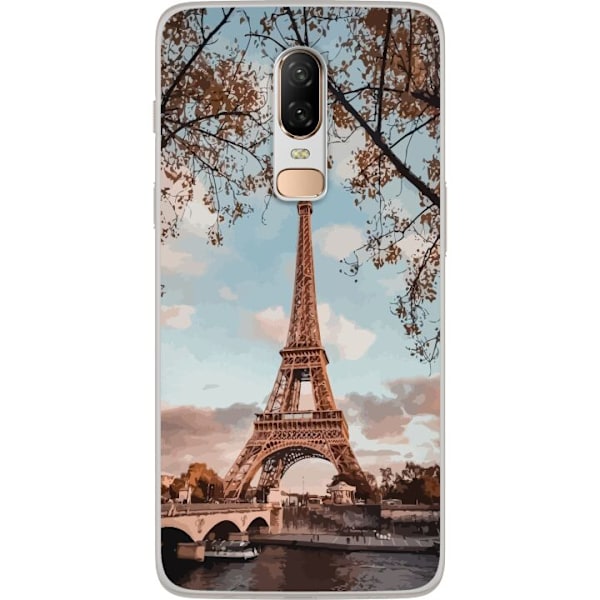 OnePlus 6 Gennemsigtig cover Eiffeltårnet