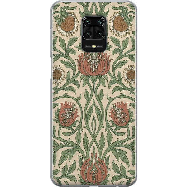 Xiaomi Redmi Note 9S Gjennomsiktig deksel Bladedetaljer