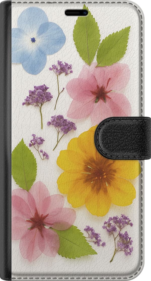 Kompatibel Tegnebogsetui til Apple iPhone 11 Pro Max Pressede blomster