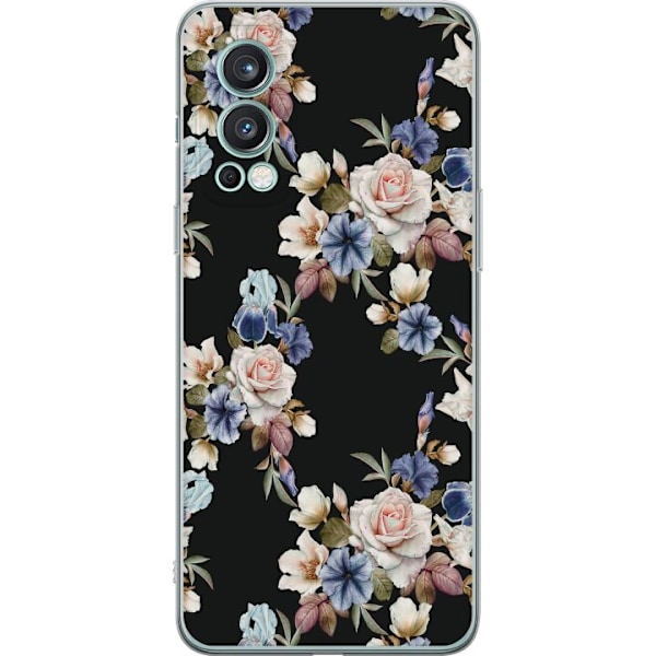 OnePlus Nord 2 5G Gennemsigtig cover Blomstret