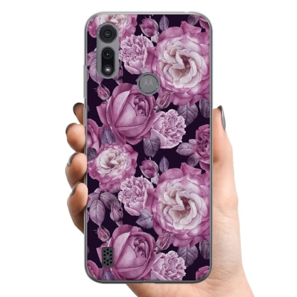 Motorola Moto E6i TPU Mobilskal Blommor