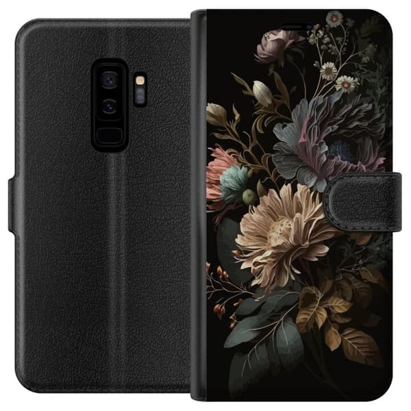 Kompatibel Tegnebogsetui til Samsung Galaxy S9+ Blomster