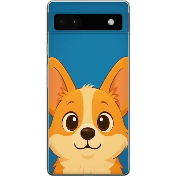 Google Pixel 6a Läpinäkyvä kuori Hello Corgi