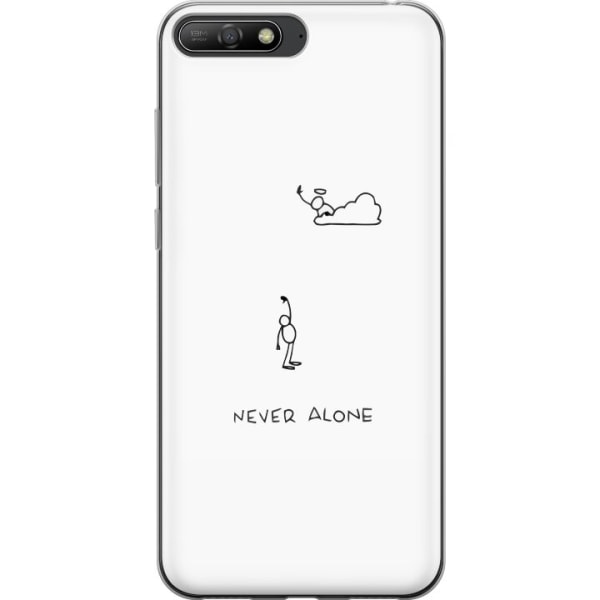 Huawei Y6 (2018) Läpinäkyvä kuori Ei koskaan yksin