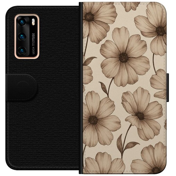 Huawei P40 Tegnebogsetui Pastel Rush