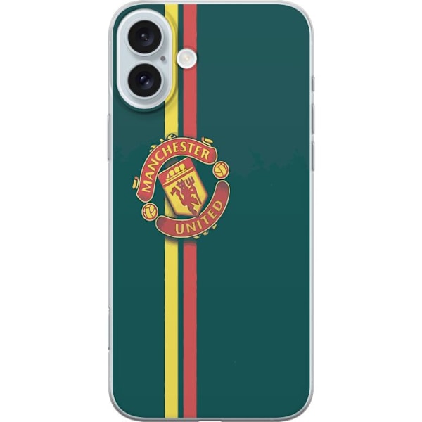 Apple iPhone 16 Plus Gjennomsiktig deksel Manchester United F.