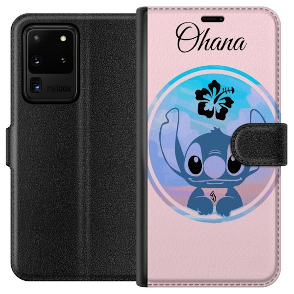 Samsung Galaxy S20 Ultra Lompakkokotelo Stitch Ohana