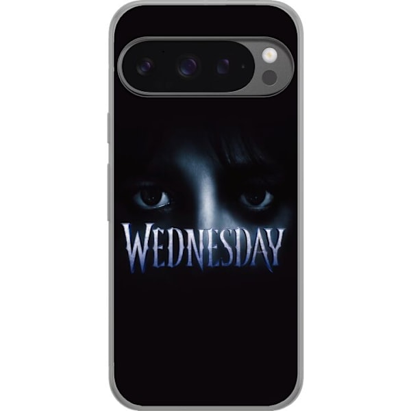 Google Pixel 9 Pro XL Gjennomsiktig deksel Wednesday Addams