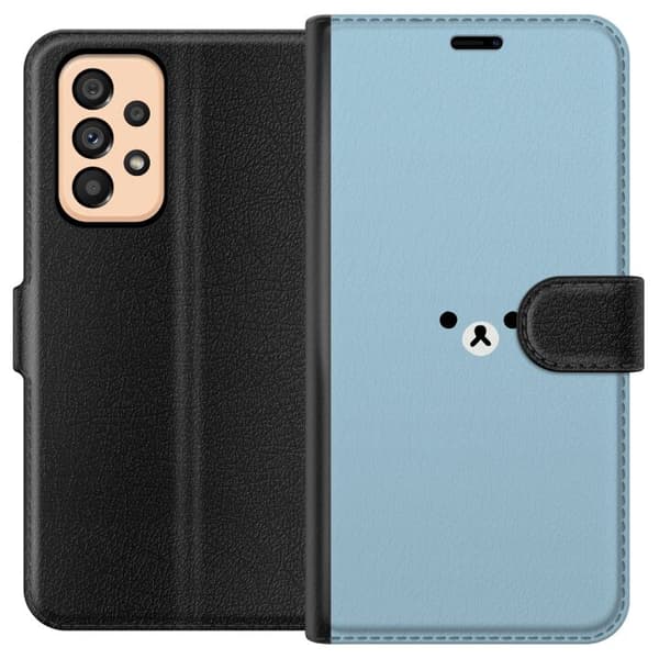 Kompatibelt Lommeboketui til Samsung Galaxy A53 5G Blå bamse