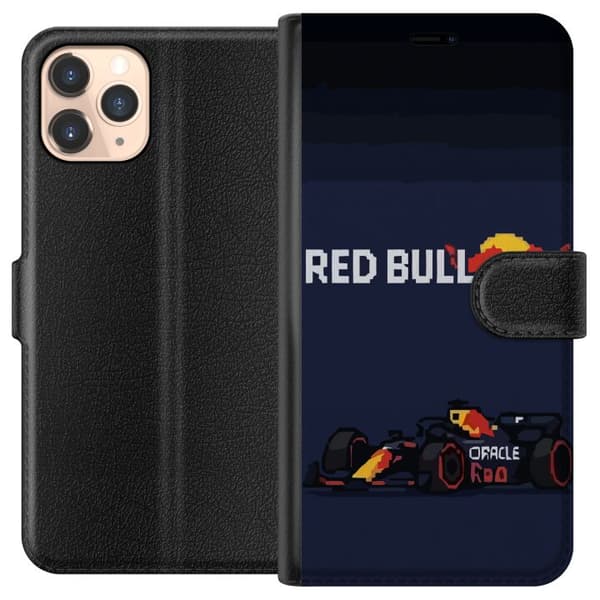 Kompatibel Tegnebogsetui til Apple iPhone 11 Pro Pixelracer i retrostil sort
