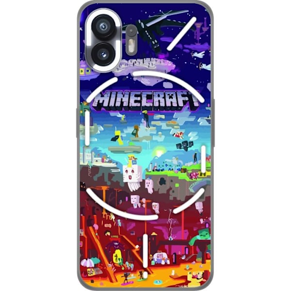 Nothing Phone (2) Gjennomsiktig deksel Minecraft