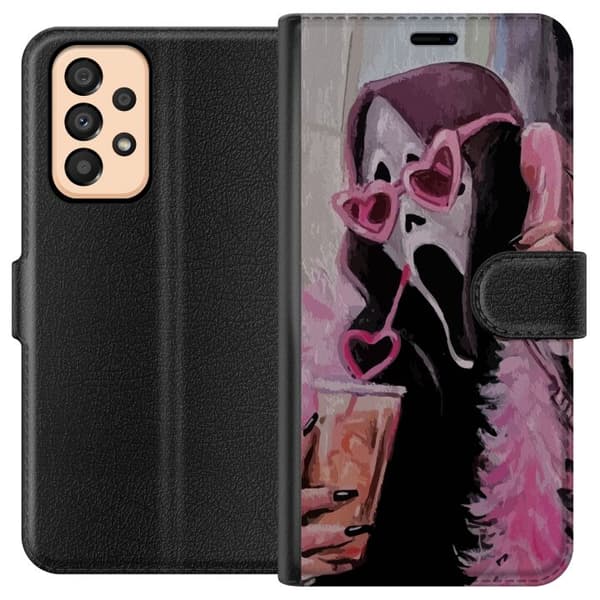 Kompatibelt Plånboksfodral till Samsung Galaxy A33 5G Ghostface