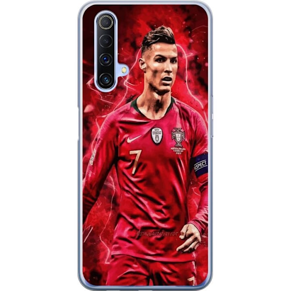 Realme X50 5G Gjennomsiktig deksel Ronaldo Ferdigheter - CR7 Design for Ekte Supportere