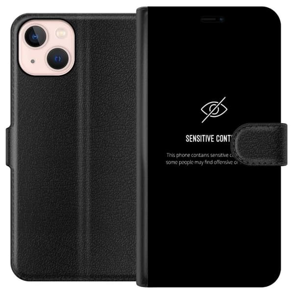 Kompatibel Tegnebogsetui til Apple iPhone 13 mini følsomt indhold