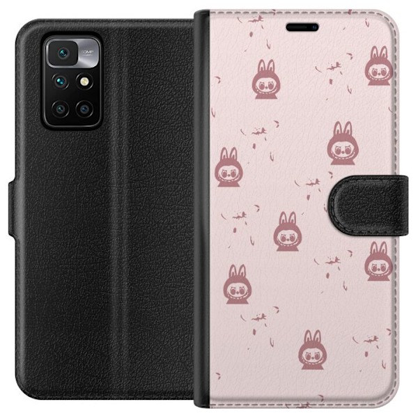 Xiaomi Redmi 10 Lommeboketui Labubu Neon Pop - Neonfarget pop