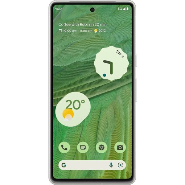 Google Pixel 7 Gjennomsiktig deksel Tesla