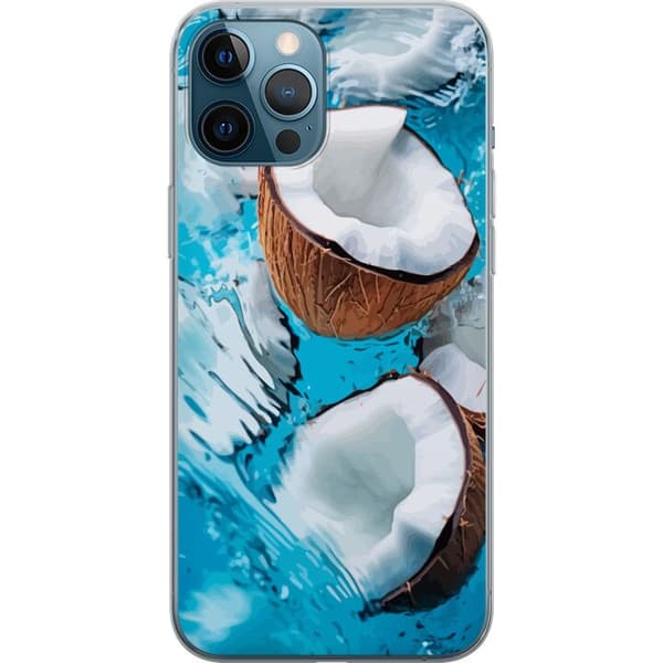 Kompatibelt Mobildeksel til Apple iPhone 12 Pro Max Kokosnøtter Basseng Sommer Hav Strand