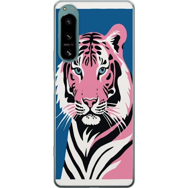 Sony Xperia 5 IV Gennemsigtig cover Eftertænksom Tiger