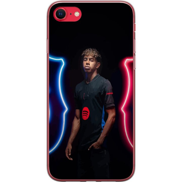 Apple iPhone 8 Genomskinligt Skal Yamal Fotboll FC Barcelona Ung Talang Spelare Fotbollsstjärna Spanien La Liga Populärt Motiv