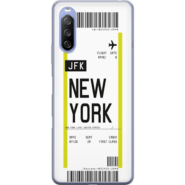 Sony Xperia 10 III Lite Gjennomsiktig deksel New York