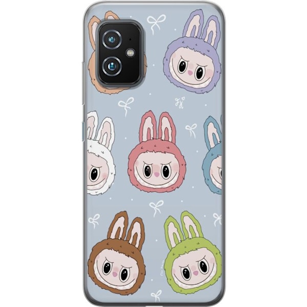 Asus Zenfone 8 Gjennomsiktig deksel Pastel Labubu