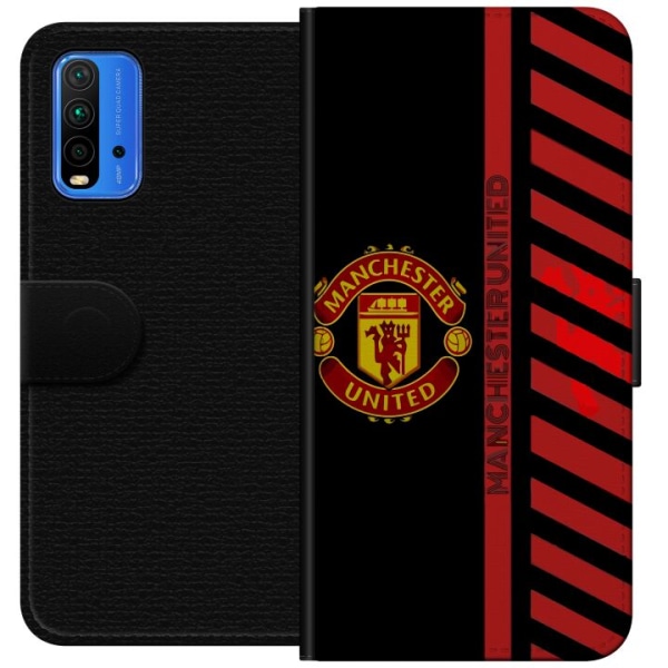 Xiaomi Redmi Note 9 4G Plånboksfodral Manchester United