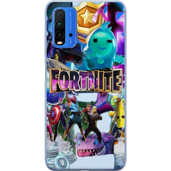 Xiaomi Redmi Note 9 4G Läpinäkyvä kuori Fortnite