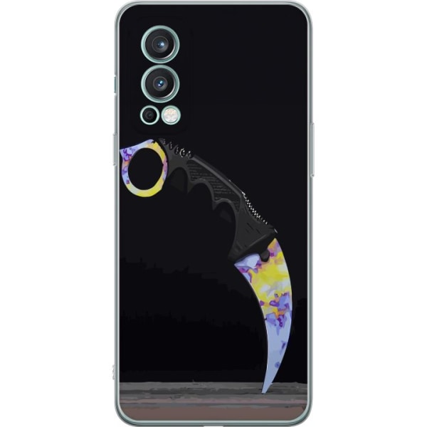 OnePlus Nord 2 5G Läpinäkyvä kuori Karambit / Butterfly / M