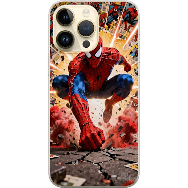 Kompatibelt Mobildeksel til Apple iPhone 14 Pro Max Spider Man action