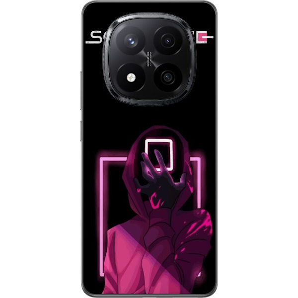 Xiaomi Redmi Note 14 Pro+ Läpinäkyvä kuori Squid Game Teema Suosittu Sarja Motiivi Graafinen Ikoninen Suunnittelu Aasialainen Popkulttuuri Jännity