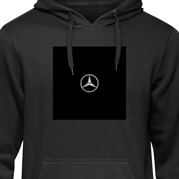 Hoodie til Voksen | Behagelig Hættetrøje Mercedes-Benz sort M